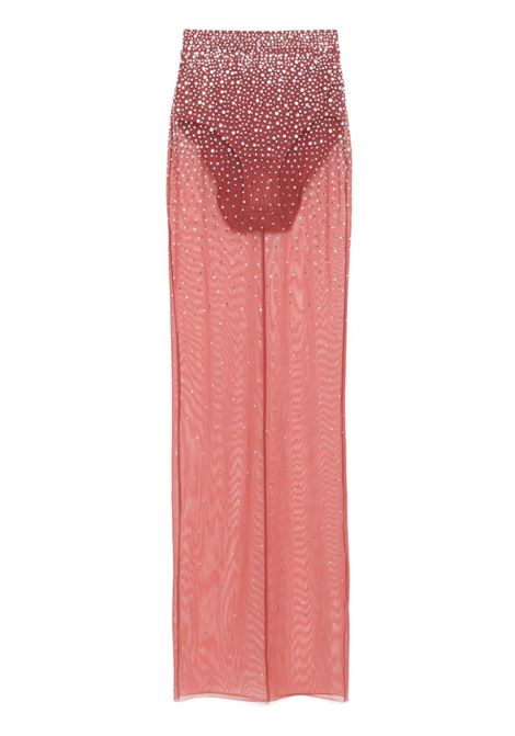 Brown crystal mesh maxi skirt Alex perry - women ALEX PERRY | S0177CGNC